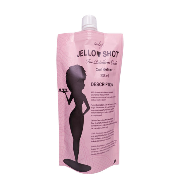 Ecoslay Jello Shot Lockengel - stark haltendes Styling-Gel mit Okra-Extrakt & Kamille
