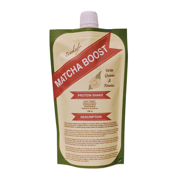 Ecoslay Matcha Boost Protein Treatment 236 ml - Protein Shake mit Matcha, Quinoa & Keratin zur Haarreparatur