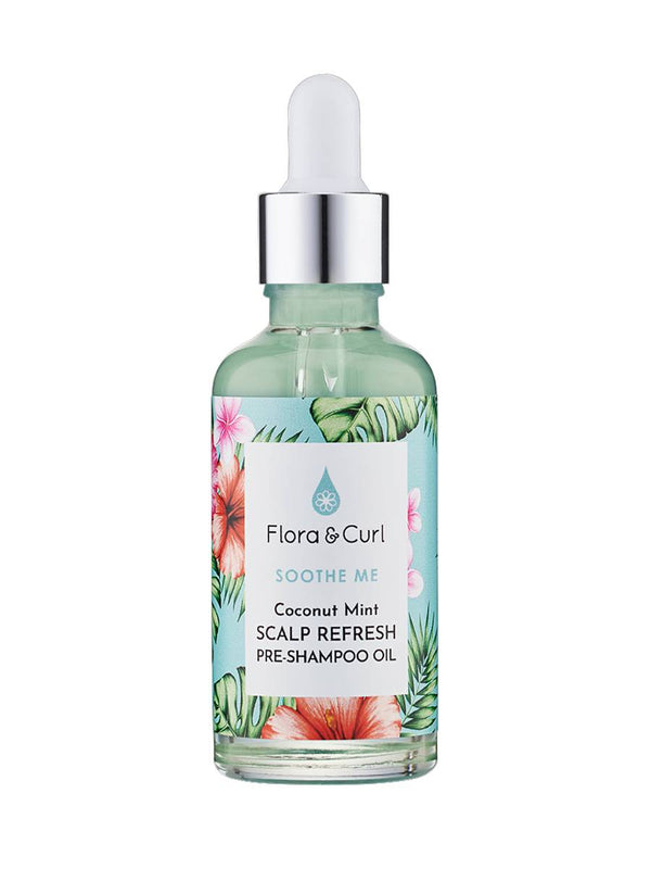 Flora & Curl | Coconut Mint Scalp Refresh Pre-Shampoo Oil