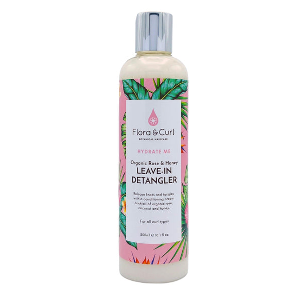 Flora & Curl | Organic Rose & Honey Leave - in Detangler - heyCurlz