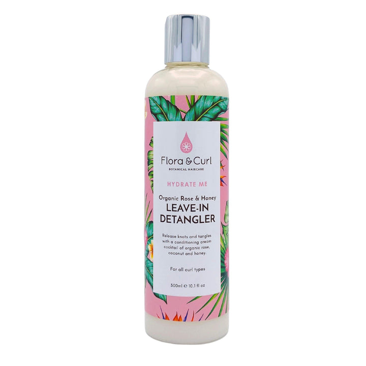 Flora & Curl | Organic Rose & Honey Leave - in Detangler - heyCurlz