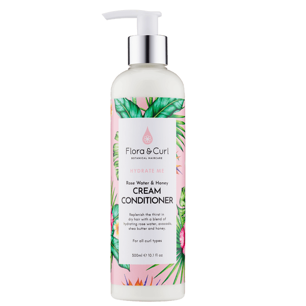 Flora & Curl | Rose Water & Honey Cream Conditioner - heyCurlz