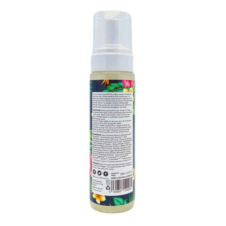 Flora & Curl | Sweet Hibiscus Curl Volumizing Foam - heyCurlz
