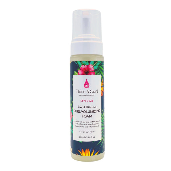 Flora & Curl | Sweet Hibiscus Curl Volumizing Foam - heyCurlz
